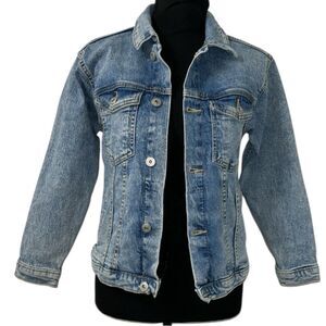 Art Class Denim Blue Jeans Jacket(Size M 7/8)